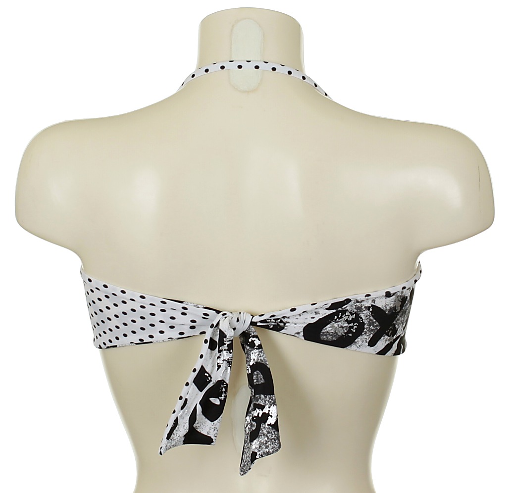 plavky Roxy Stoked Twist Bandeau - Stoked Black