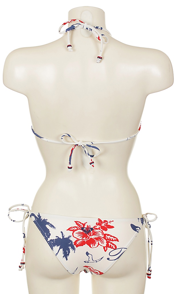 plavky Roxy Lost At Sea Tiki Tri - Lost At Sea Antique White