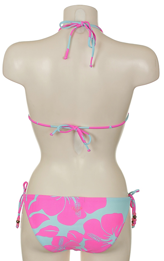 plavky Roxy Surfer Soul Tiki Tri - Surfer Soul Neon Pink