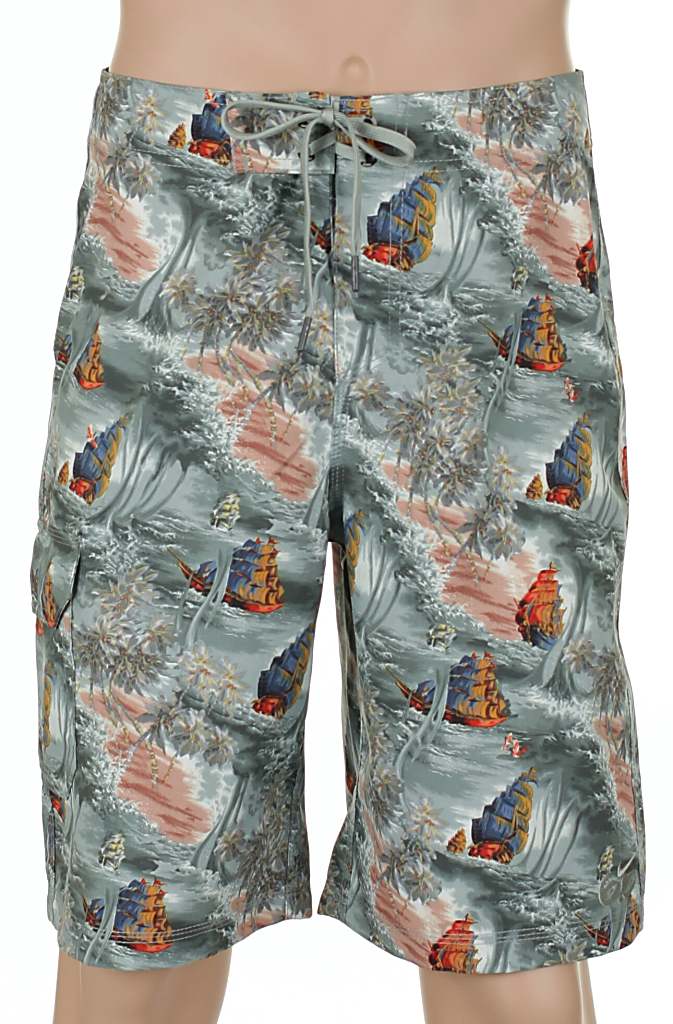 koupací šortky Nike 6.0 The Other One Printed - 015/Dusty Sage/Dusty Sage