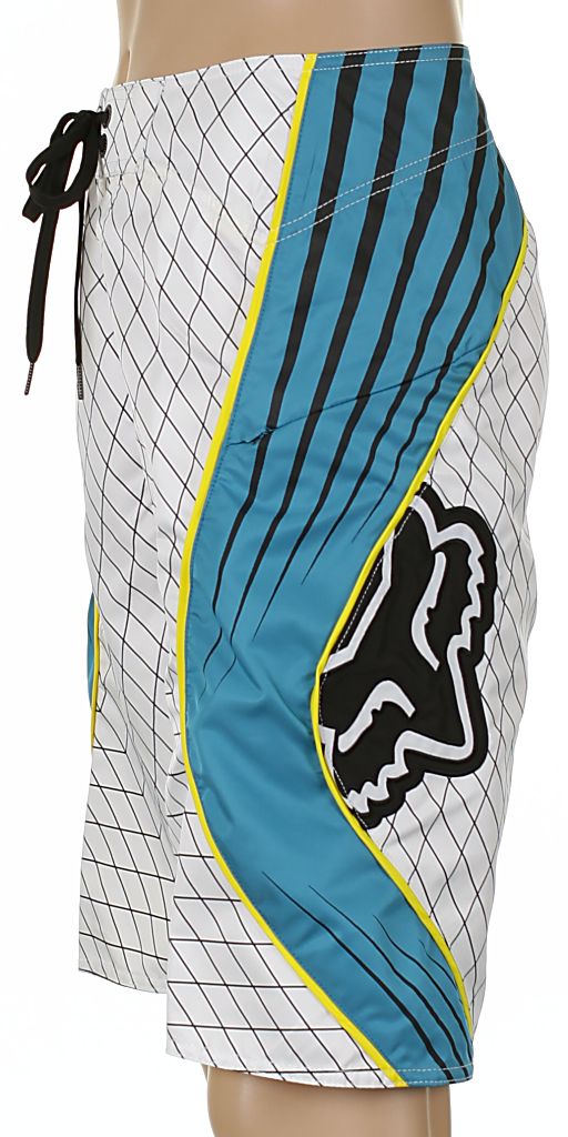 koupací šortky Fox Top Shelf Plaid - White