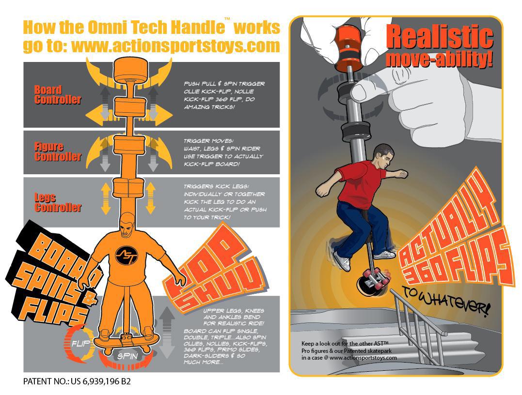 skate toy Omni Tech Ryan Sheckler - Orange