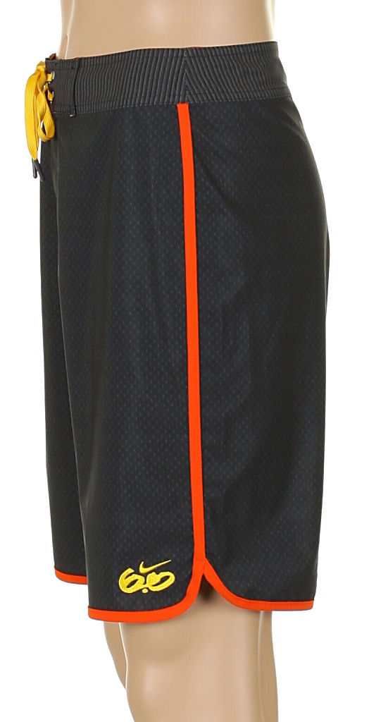 koupací šortky Nike 6.0 Gym - 010/Black/Team Orange/Varsity Maize