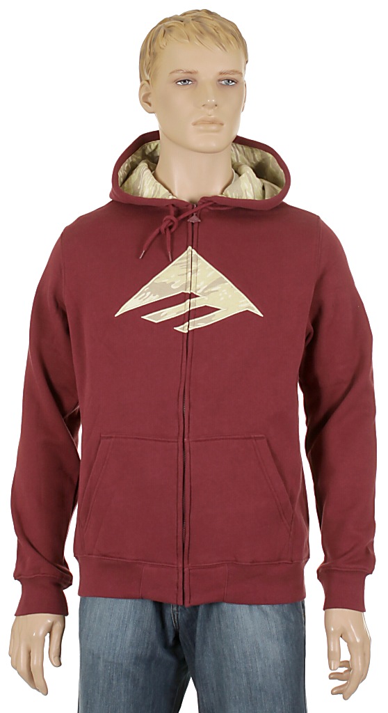 Emerica Triangle Fill Zip Sweatshirt - Maron