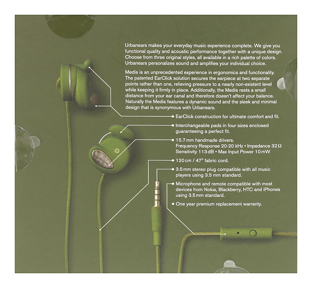 sluchátka UrbanEars Medis - Army