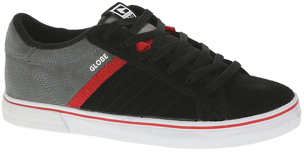 topánky Globe Liga - Black/Charcoal/Red