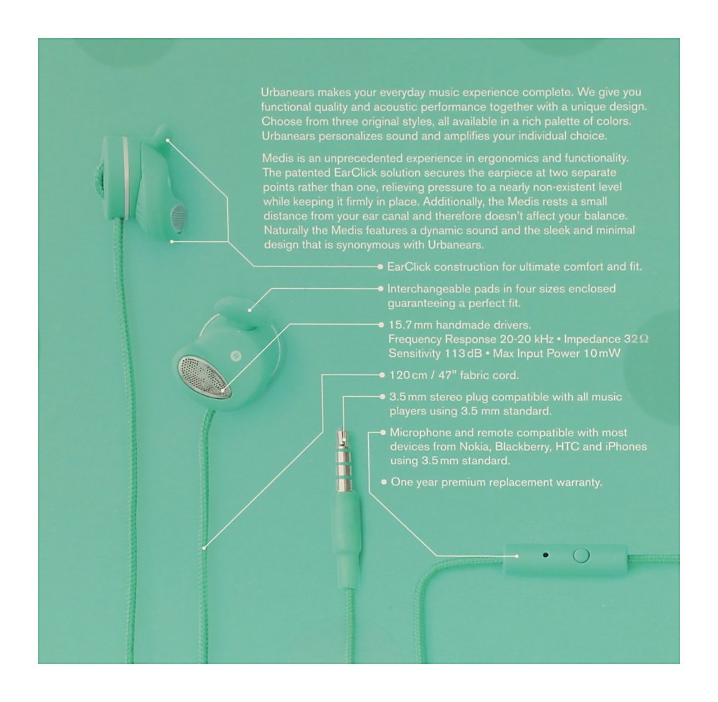 sluchátka UrbanEars Medis - Ocean