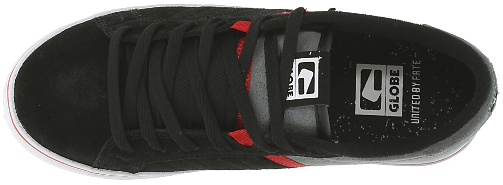 topánky Globe Liga - Black/Charcoal/Red