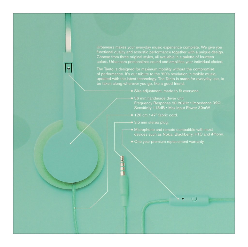 sluchátka UrbanEars Tanto - Ocean