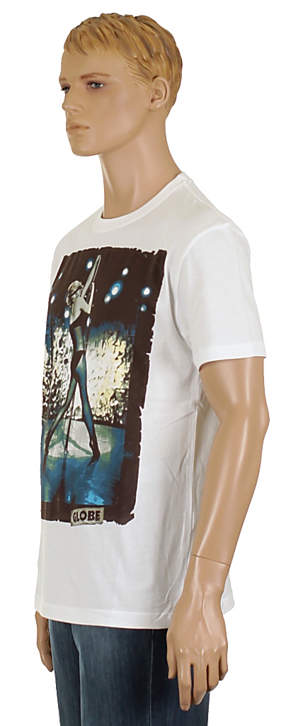 T-shirt Globe Rock & Pole - White