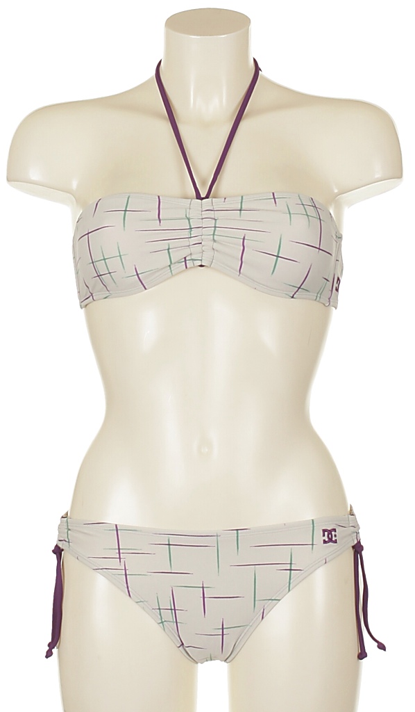 plavky DC Doo Wop Bandeu Halter Bikini - Vapor Blue