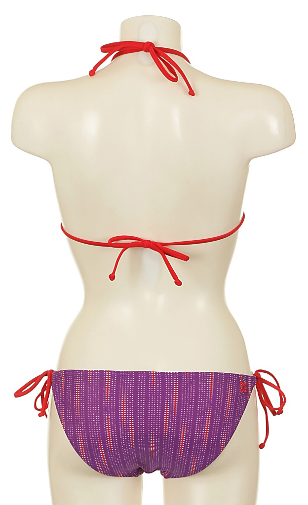 plavky DC District Slider Triangle Bikini - Purple Magic
