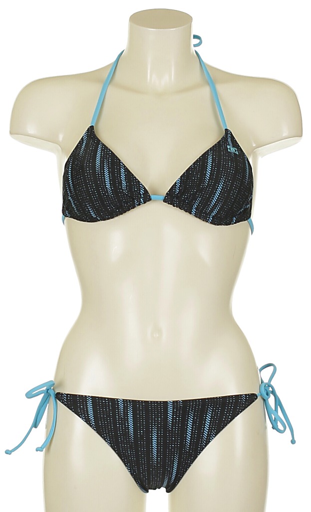 plavky DC District Slider Triangle Bikini - Black
