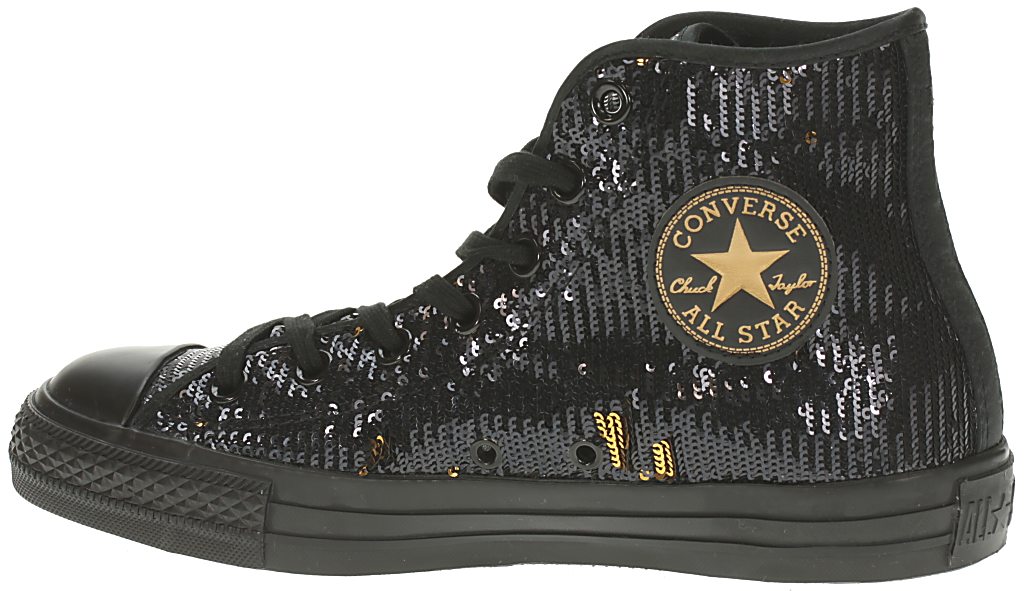 Converse Chuck Taylor All Star Specialty Hi Shoes - Black/Gold