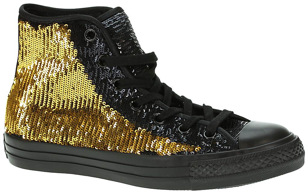 Converse Chuck Taylor All Star Specialty Hi Shoes - Black/Gold