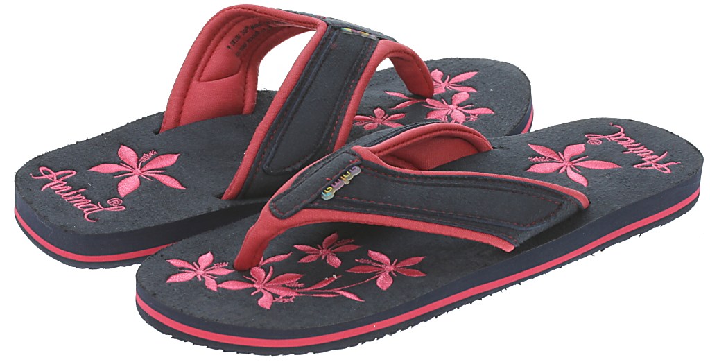 Animal Swish Soft Flip-flops - Peacoat