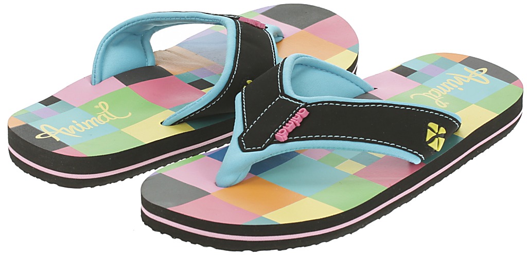 Animal Swish Print Flip-flops - Multicolor