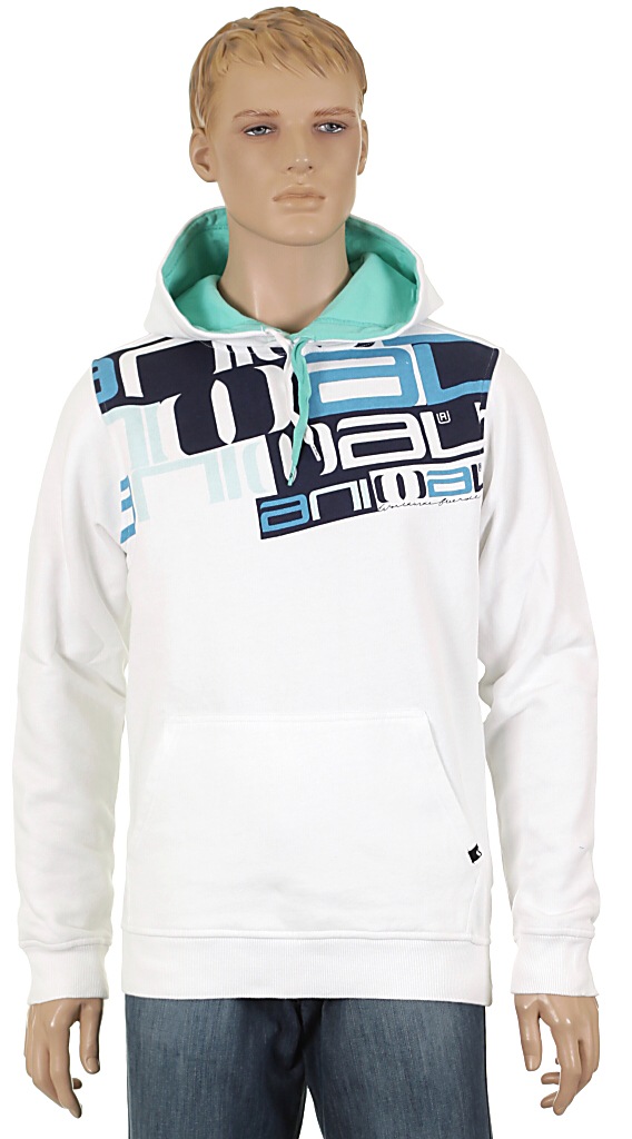 mikina Animal Fidel - White