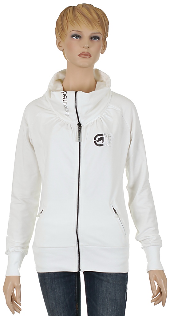 Ecko Red Roll Up Track Zip Sweatshirt - Bright White