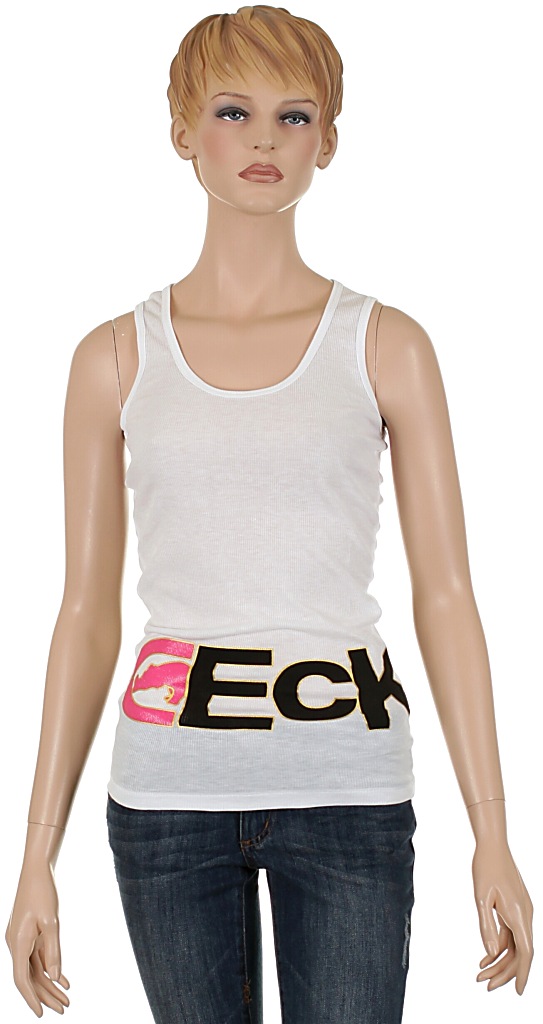 Ecko Red Core Logo Singlet - Bright White