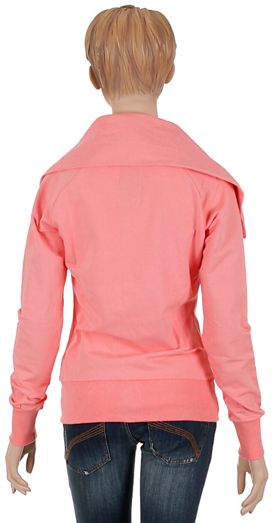 Ecko Red Roll Up Track Zip Sweatshirt - Salmon Rose