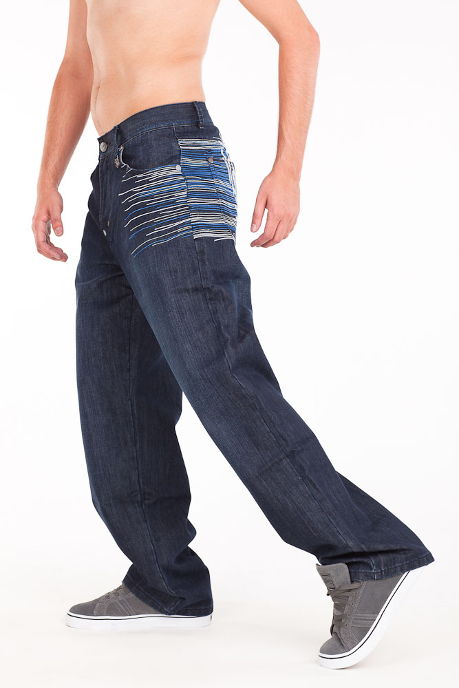 Mass DNM Mainstream Jeans - Dark Blue/Blue