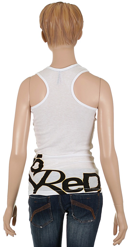 Ecko Red Core Logo Singlet - Bright White