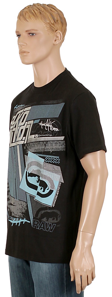 tričko Ecko Lines Around The Block - Black