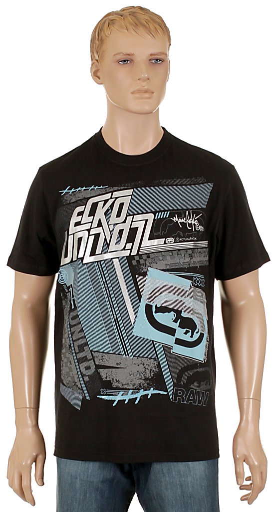 tričko Ecko Lines Around The Block - Black