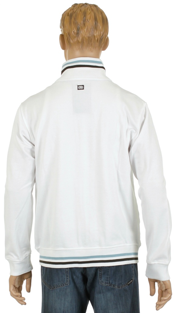 Ecko Up The Block Track Zip Sweatshirt - Bleach White