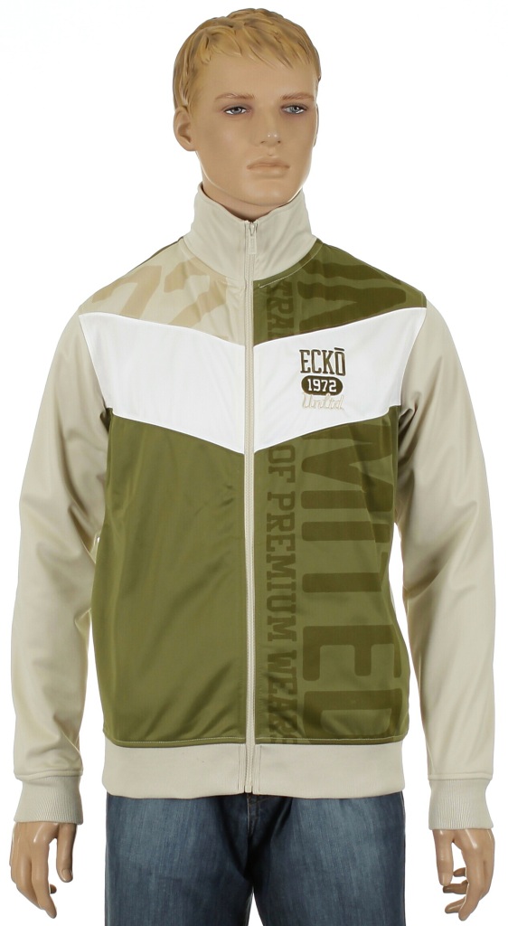 Ecko Up The Ranks Track Zip Sweatshirt - Putty