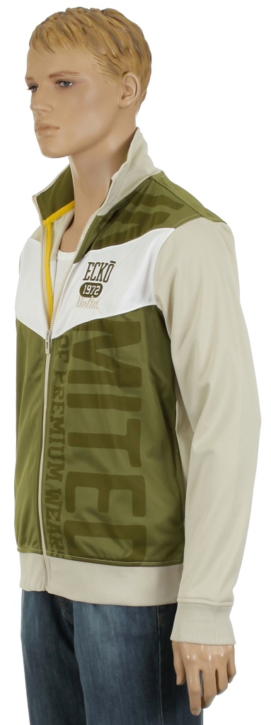 Ecko Up The Ranks Track Zip Sweatshirt - Putty