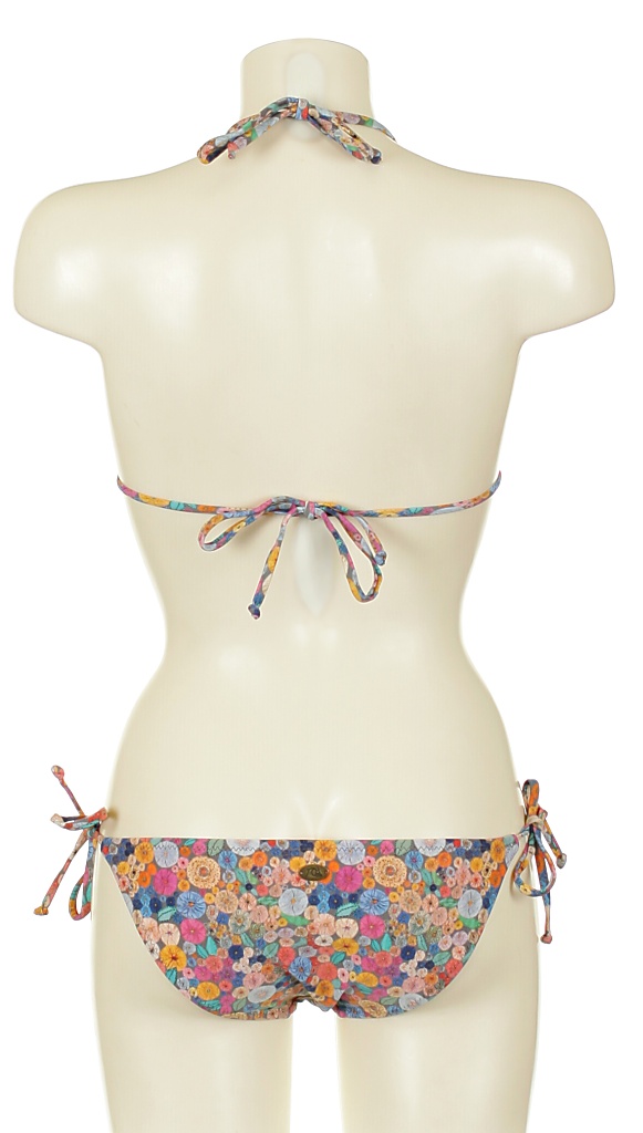 plavky Quiksilver Garden String Bikini - Garden Quilt Floral