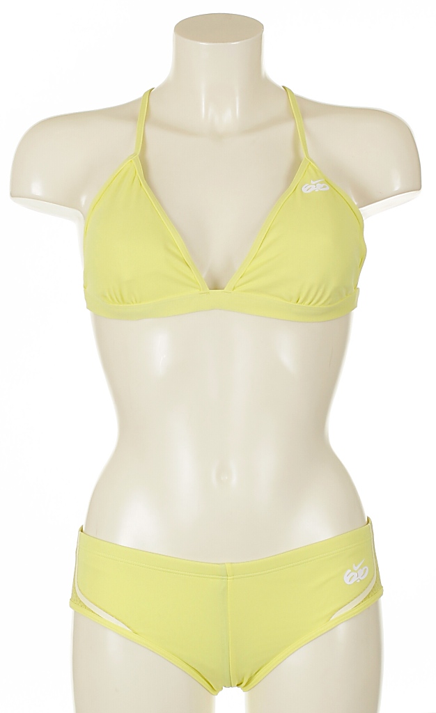plavky Nike 6.0 Tempo Bikini Bottom Low - 710/Lemon Frost/White