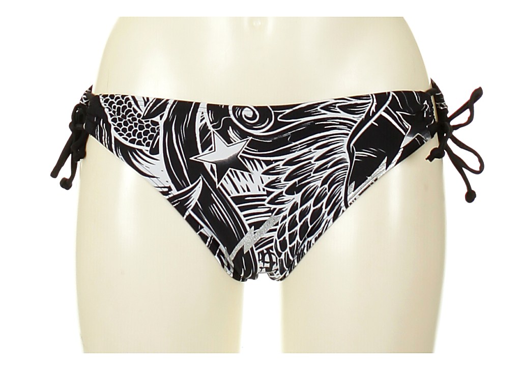 plavky Fox V.I.P. Side Tie Bottom - Black