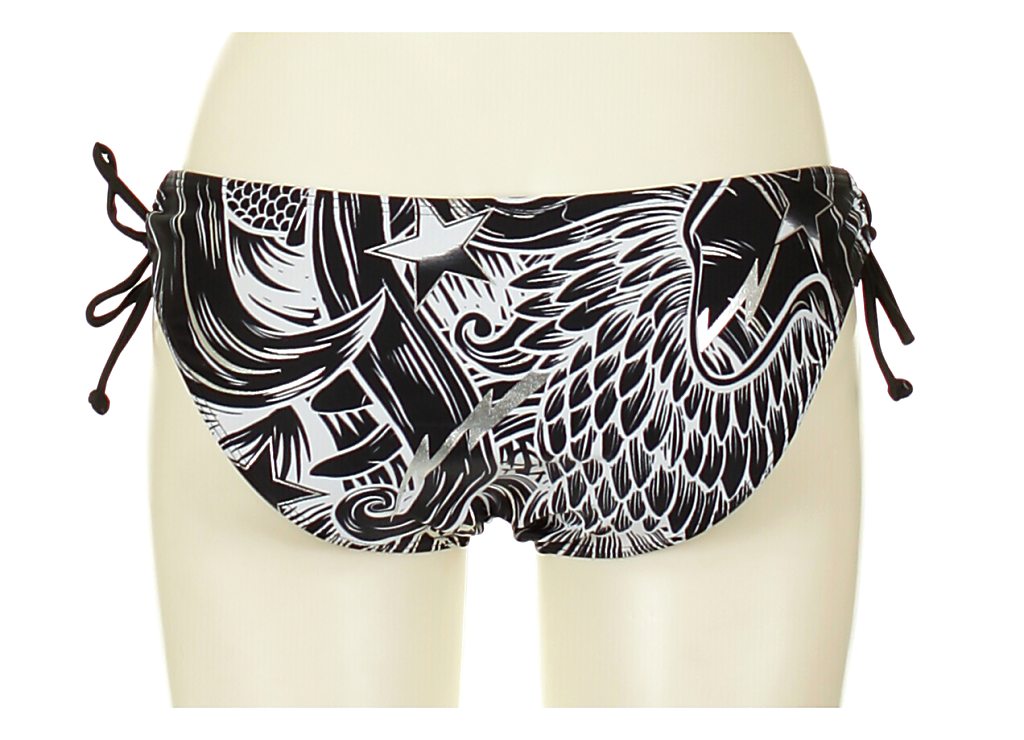 plavky Fox V.I.P. Side Tie Bottom - Black