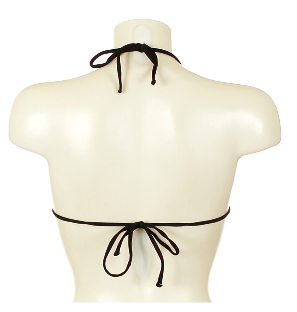 plavky Fox First Class String Triangle Top - Black