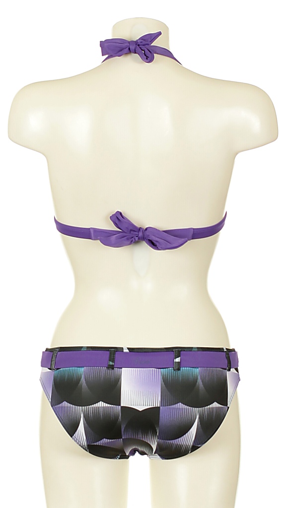 plavky Protest Uppers B Cup - Plum Fabric