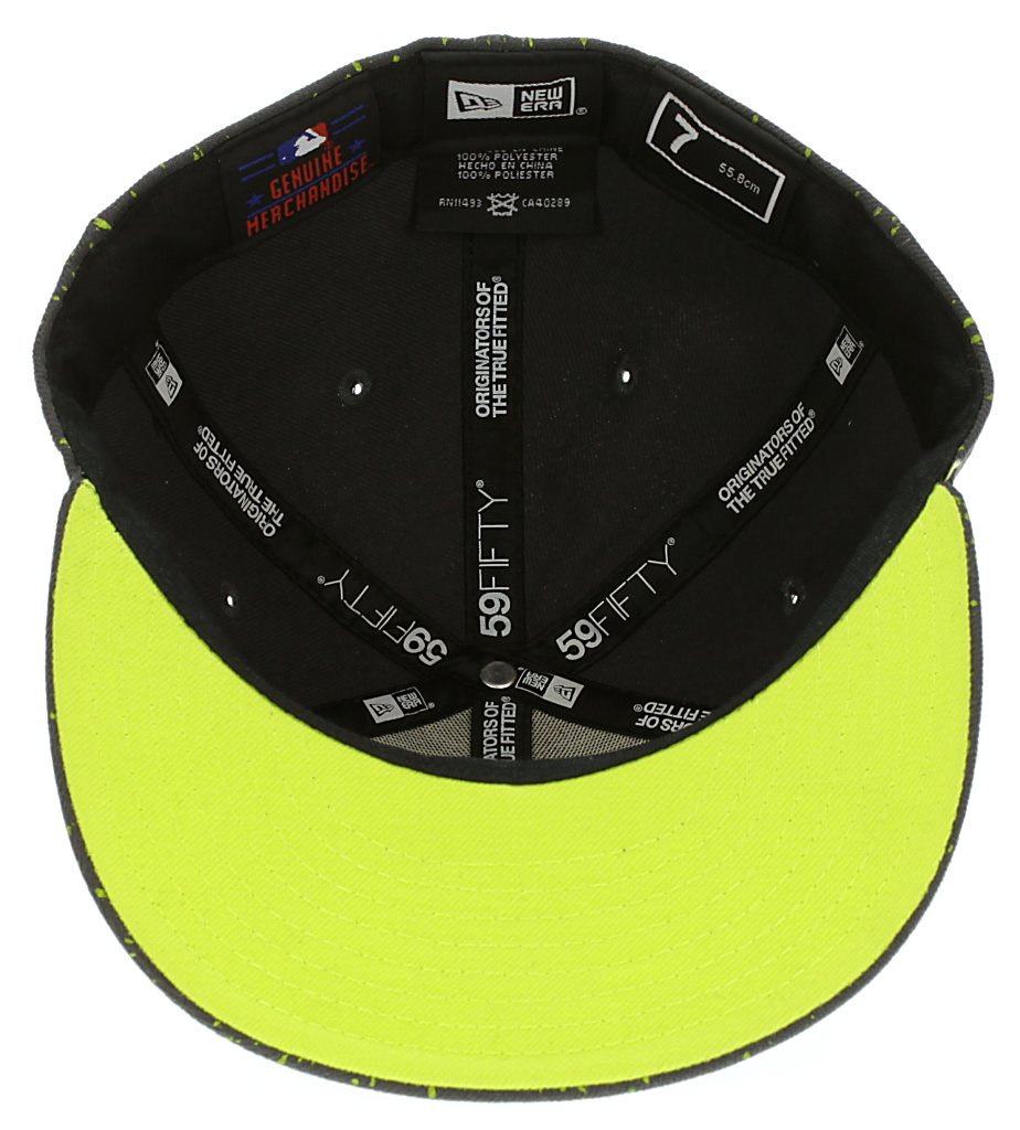 New Era 59F Speckled Chicago Cubs Cap - Graphite/Cyber Green