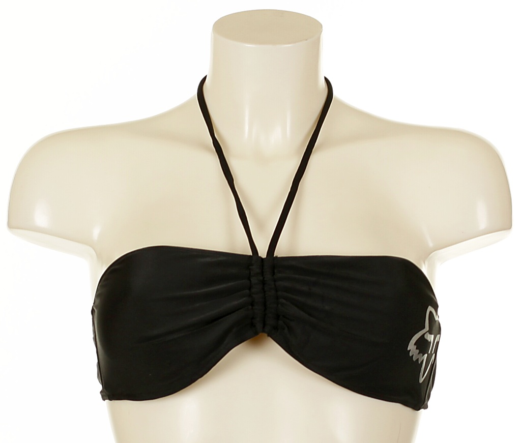plavky Fox Follow You Bandeau Top - Black