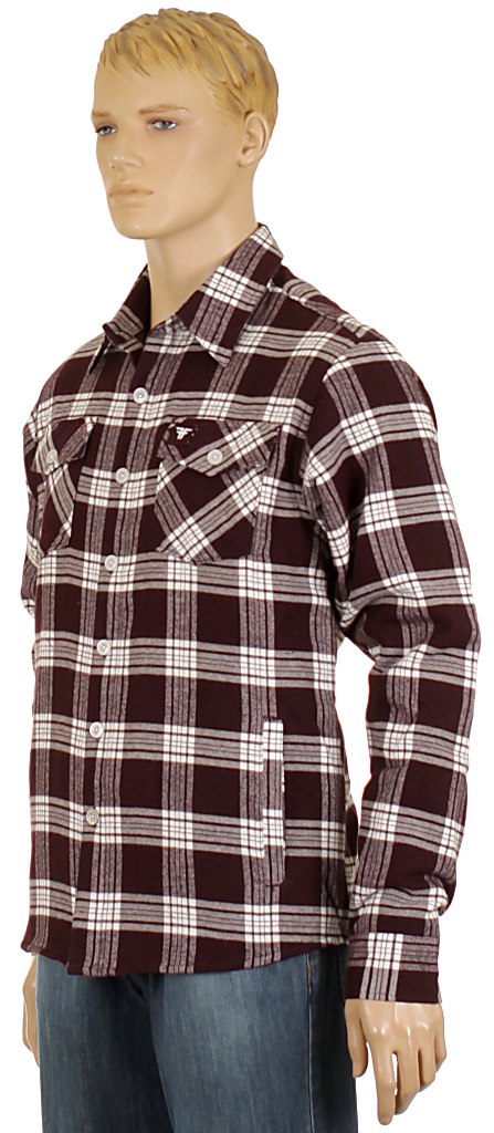 košeľa Fallen Cheyenne DLX LS - Plum