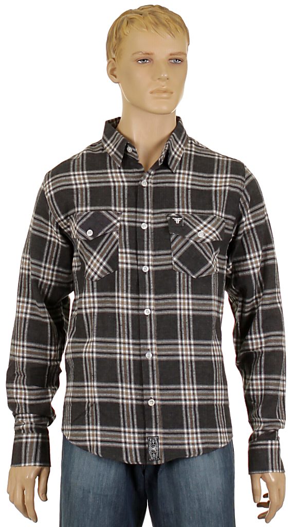 košeľa Fallen Cheyenne LTD LS - Heather Gray