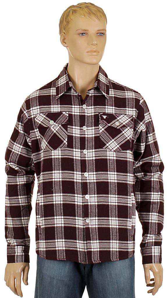 košeľa Fallen Cheyenne DLX LS - Plum