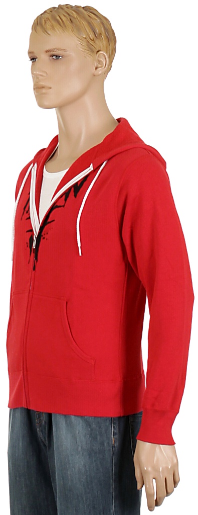 mikina Fallen Wrath Zip - Red/Black