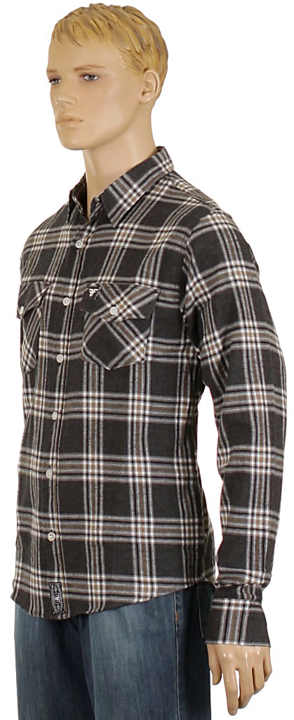 košeľa Fallen Cheyenne LTD LS - Heather Gray