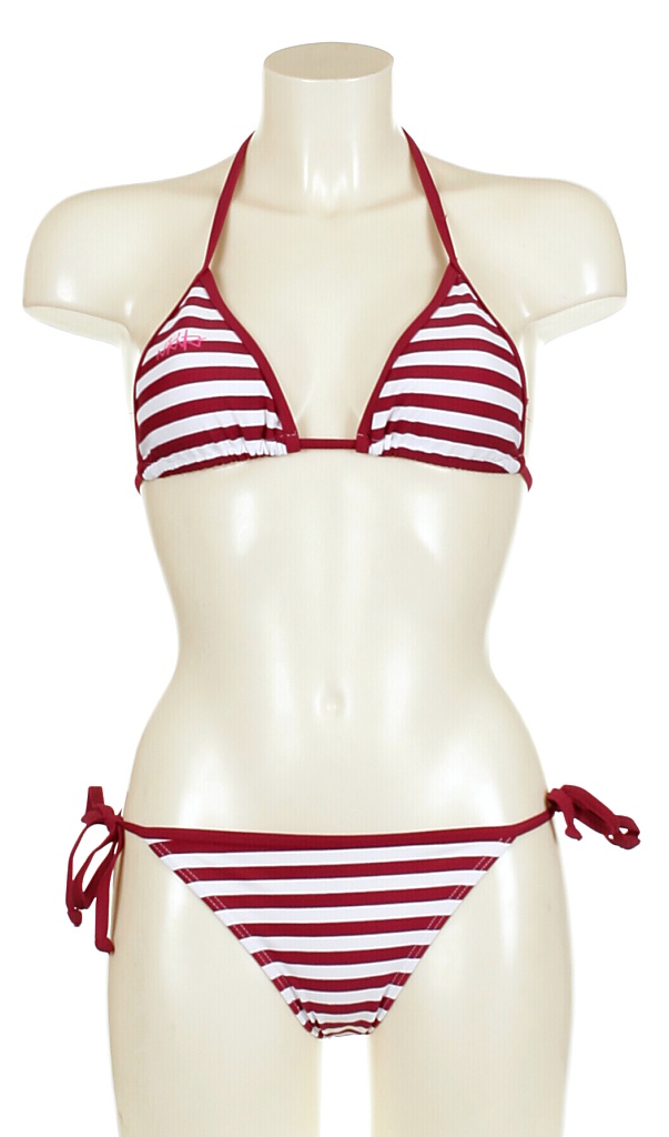 plavky Nikita Milky - White/Beet Red