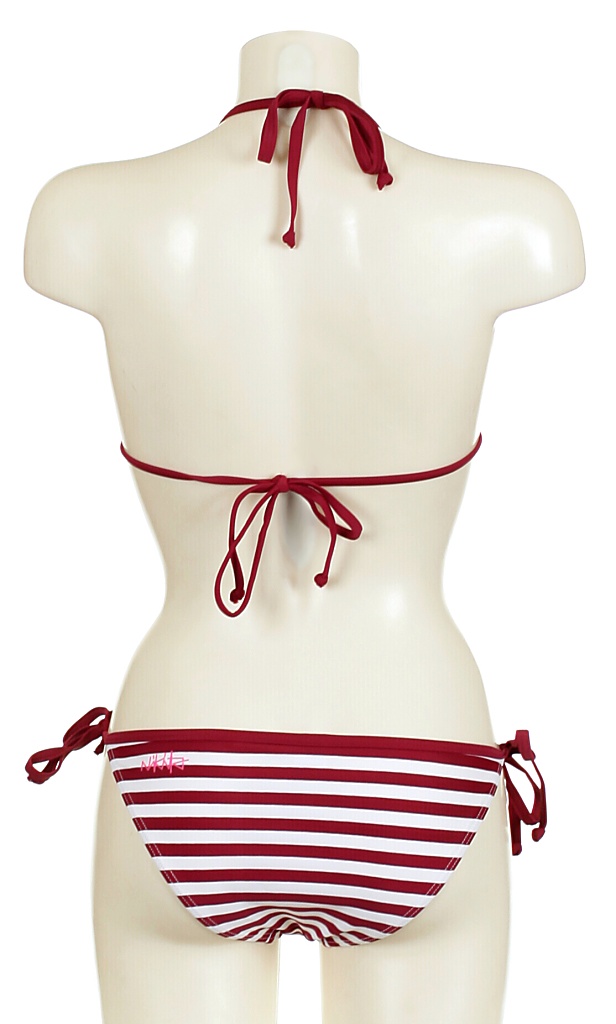 plavky Nikita Milky - White/Beet Red