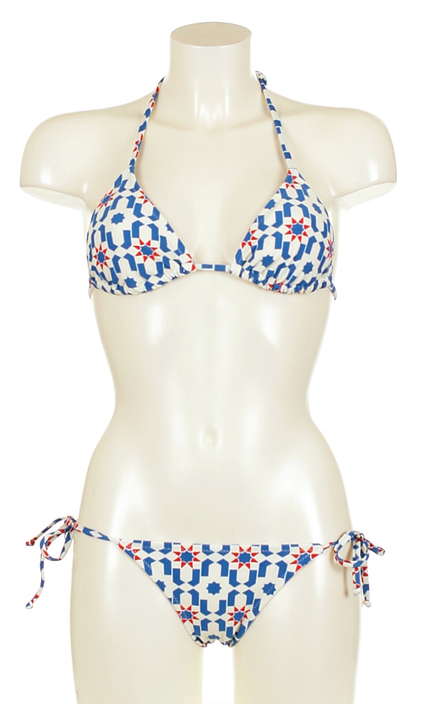 plavky Quiksilver Coast String Bikini - Coast Print
