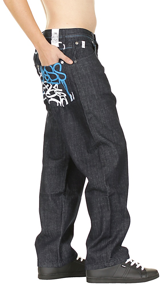 Mass DNM Brooklyn Jeans - Dark Blue/White