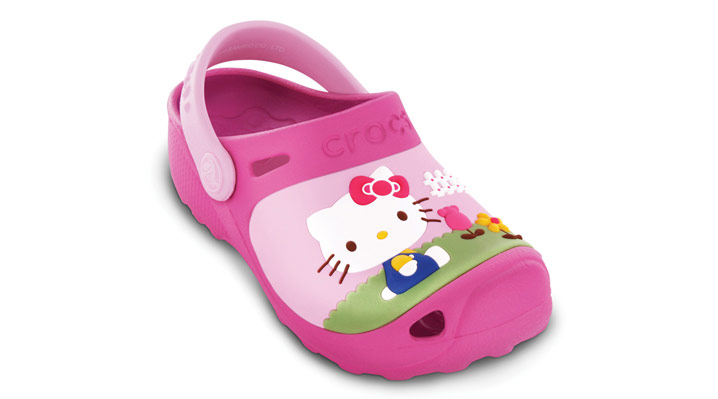 topánky Crocs Hello Kitty Custom Clog Kid's - Fuchsia/Bubblegum